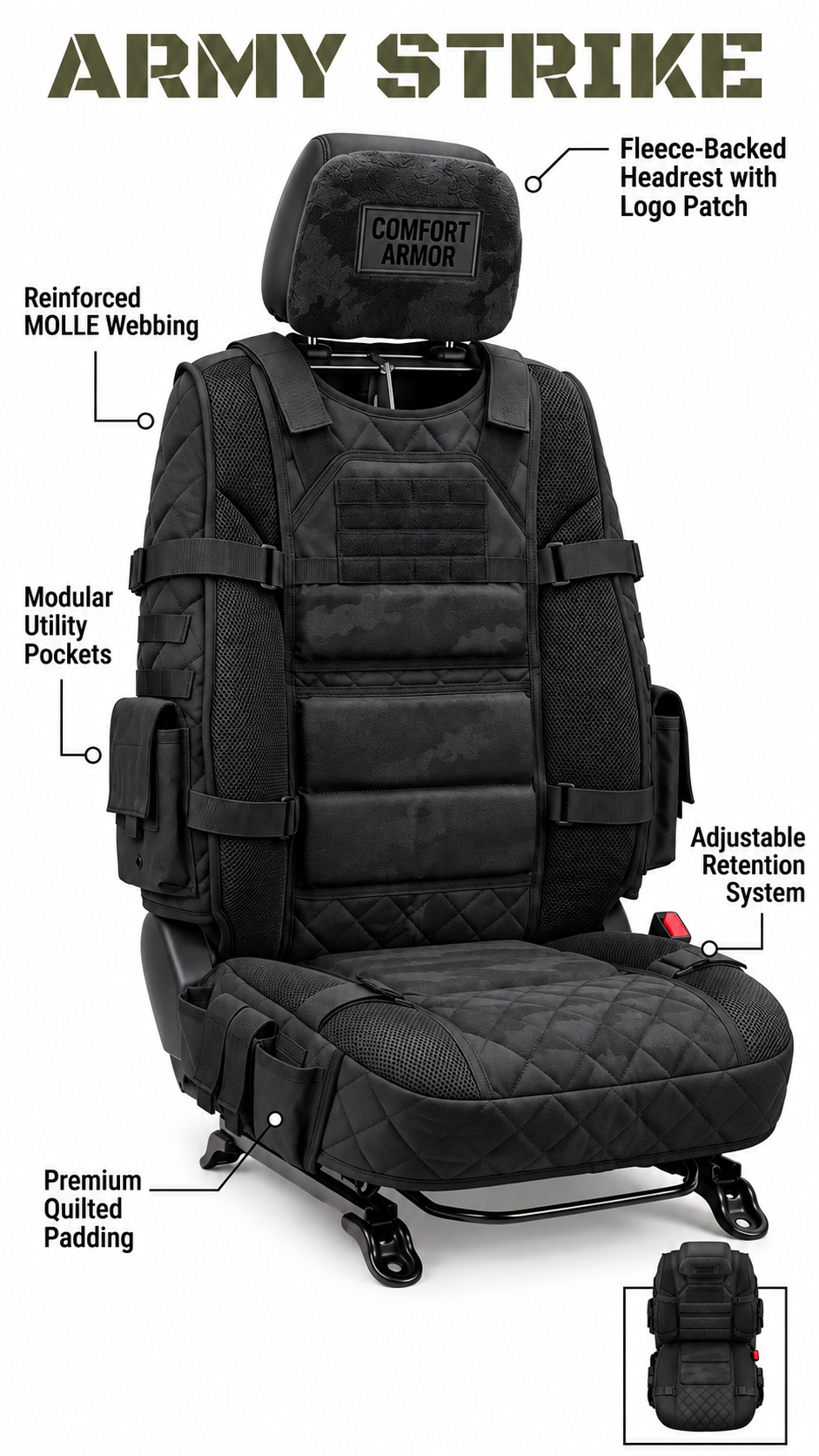 Strike Seat Car Covers